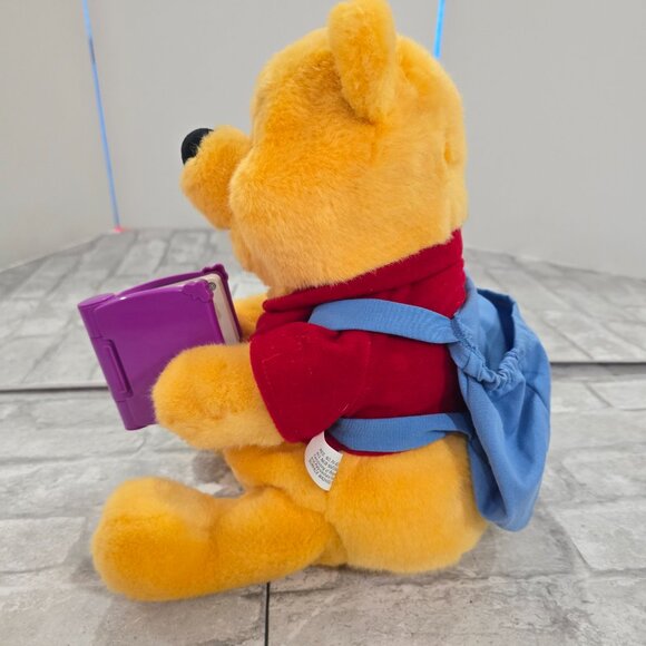 Winnie The Pooh Read With Me Plush Talking Story Telling Bear Disney Mattel 2000 - Picture 4 of 9